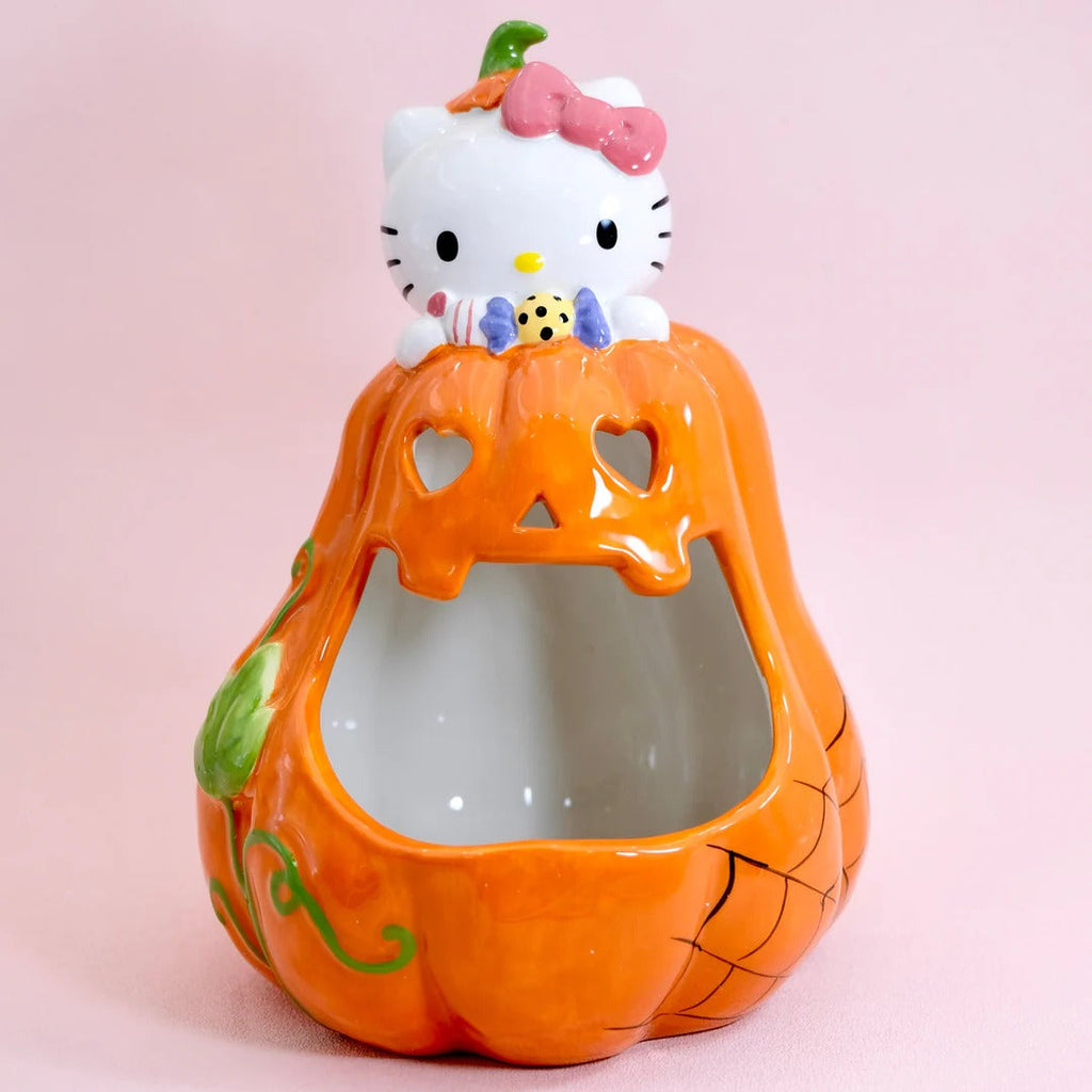 Hello Kitty Big Mouth Jack-O-Lantern Ceramic Candy Bowl