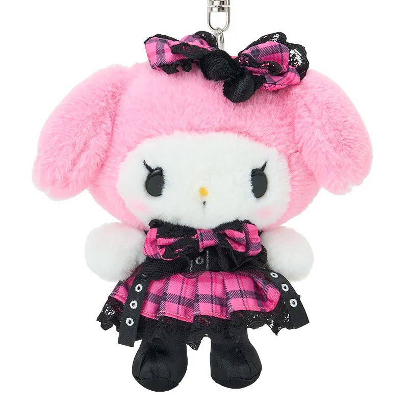 My Melody Plush Mascot Keychain, Rock and Check Series