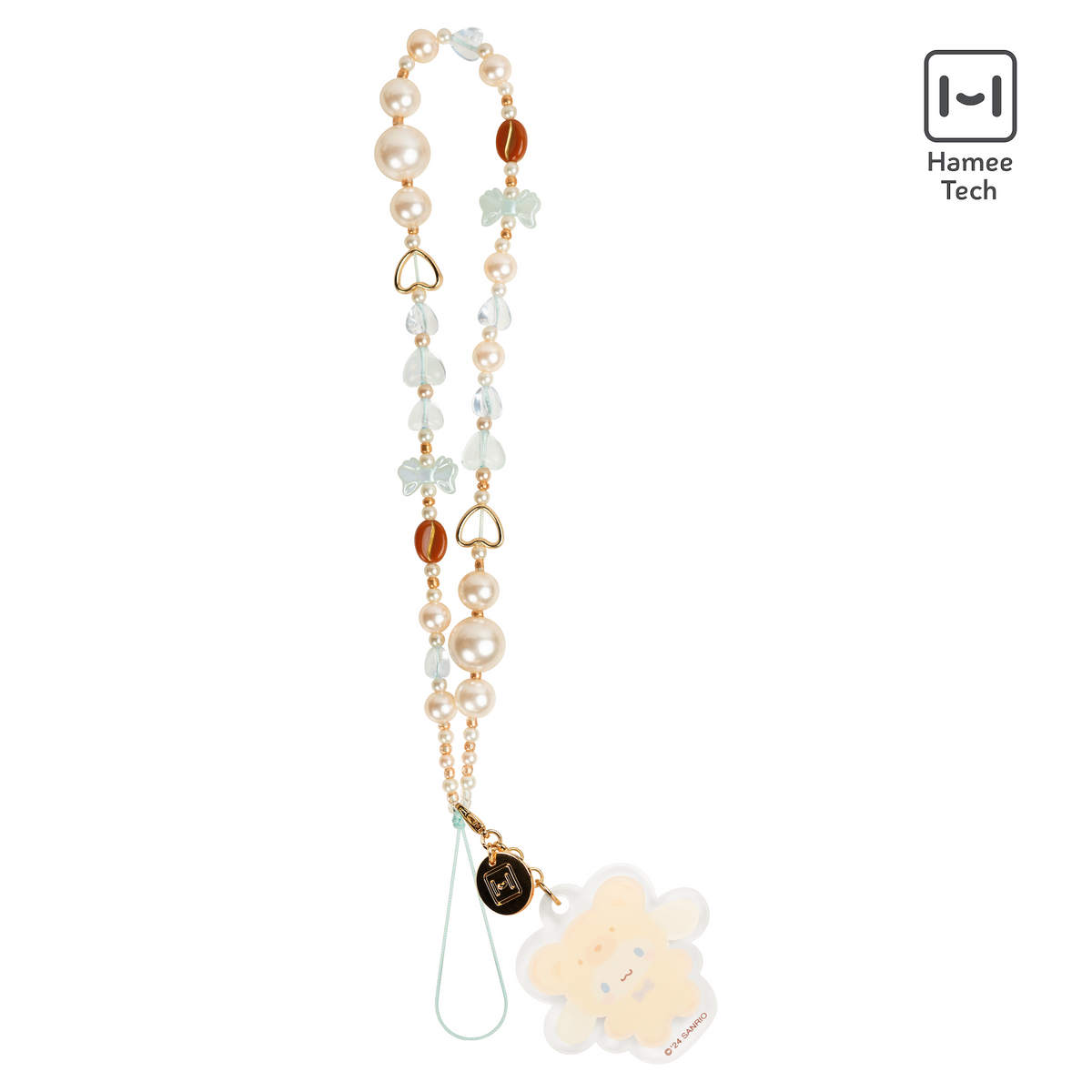Cinnamoroll Latte Bear Beaded Charm Mobile Phone Wrist Strap