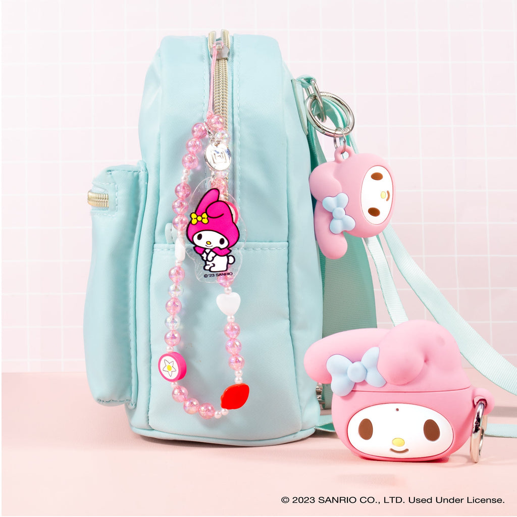 My Melody Beaded Charm Phone Wrist Strap