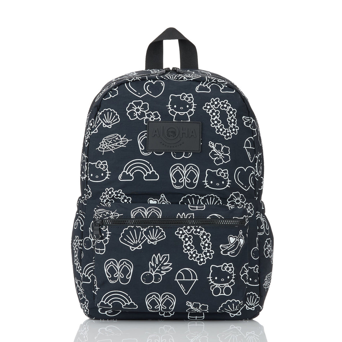 Hello Kitty x Aloha Collection Keep It Light Backpack (Black & White Icons)