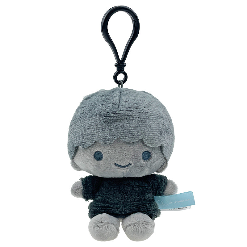 Kiki Plush Mascot Clip (Ash Monochrome Series)