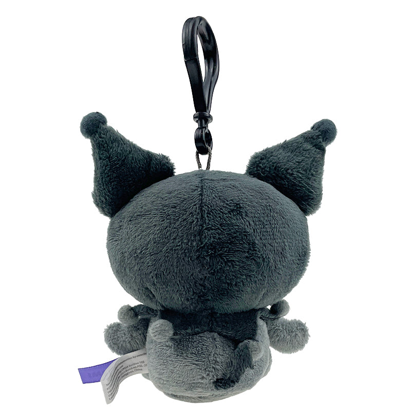 Kuromi Ash Monochrome Plush Mascot Clip