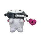 Kuromi Plush Measuring Tape Keychain with Carabiner