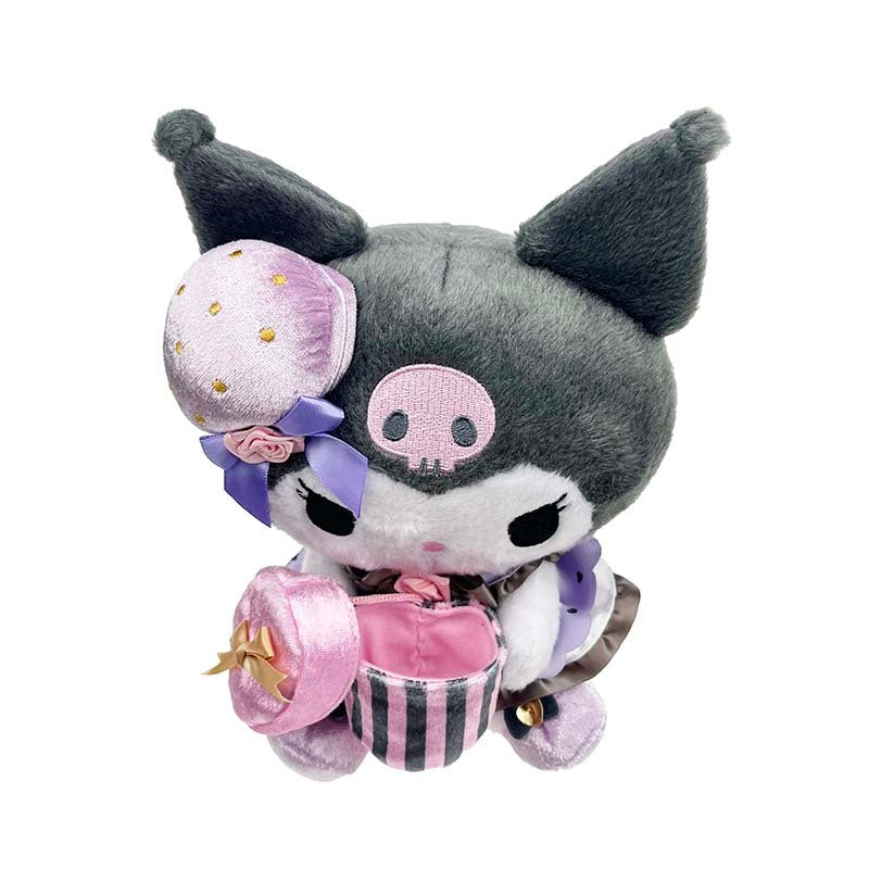 Kuromi 8 Inch Plush With Storage Case, Dress Up Series