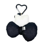 Hello Kitty 50th Anniversary Black Mascot Keychain, Metallic Bow