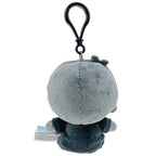Kiki Ash Monochrome Plush Mascot Clip, 4 Inch