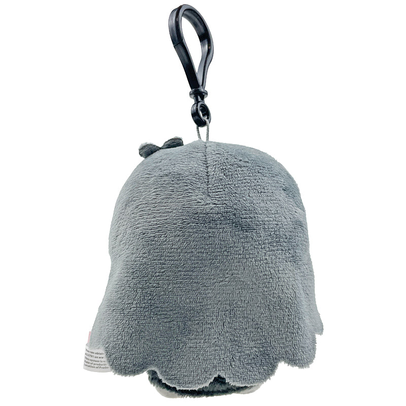 Lala Ash Monochrome Plush Mascot Clip, 4 Inch