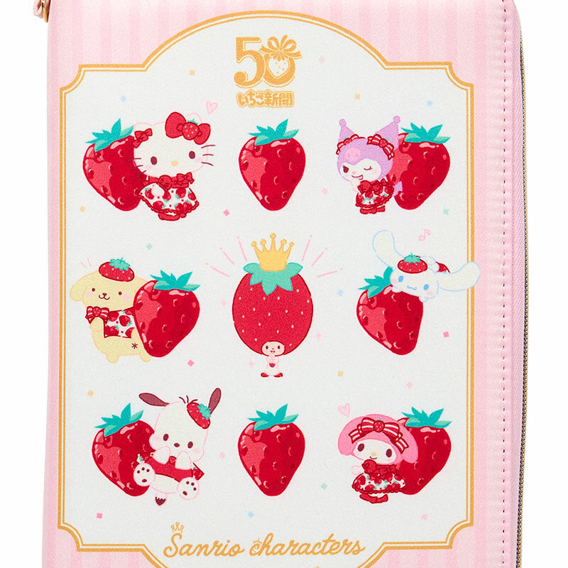 Sanrio Characters Strawberry News 50th Travel Case