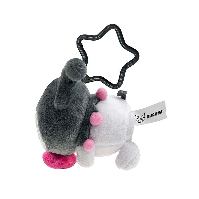 Kuromi Plush Measuring Tape Keychain with Carabiner