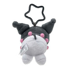 Kuromi Plush Measuring Tape Keychain with Carabiner
