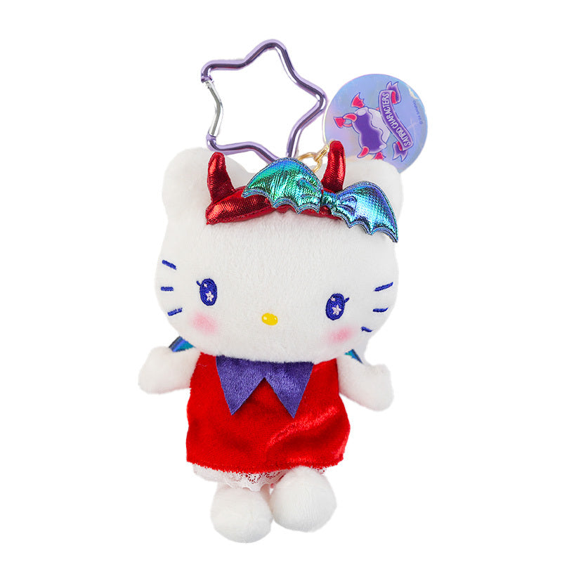 Hello Kitty Dark Plush Mascot Keychain  (Bright and Dark Angel Series)