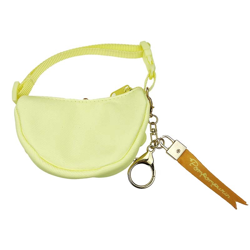 Pompompurin Mini Crescent Bag Charm with Two-Way Clip