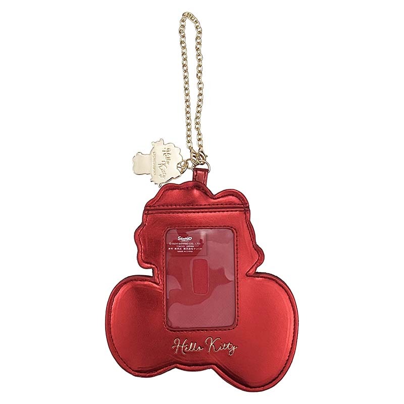 Hello Kitty 50th Anniversary ID Card Holder, Metallic Bow