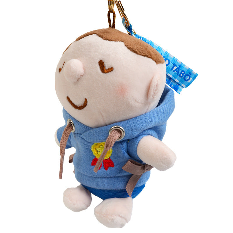 Minna No Tabo Plush Mascot Keychain, Cozy Hoodie Series