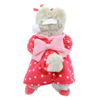 Marroncream Teddy Friend Embroidered Brooch