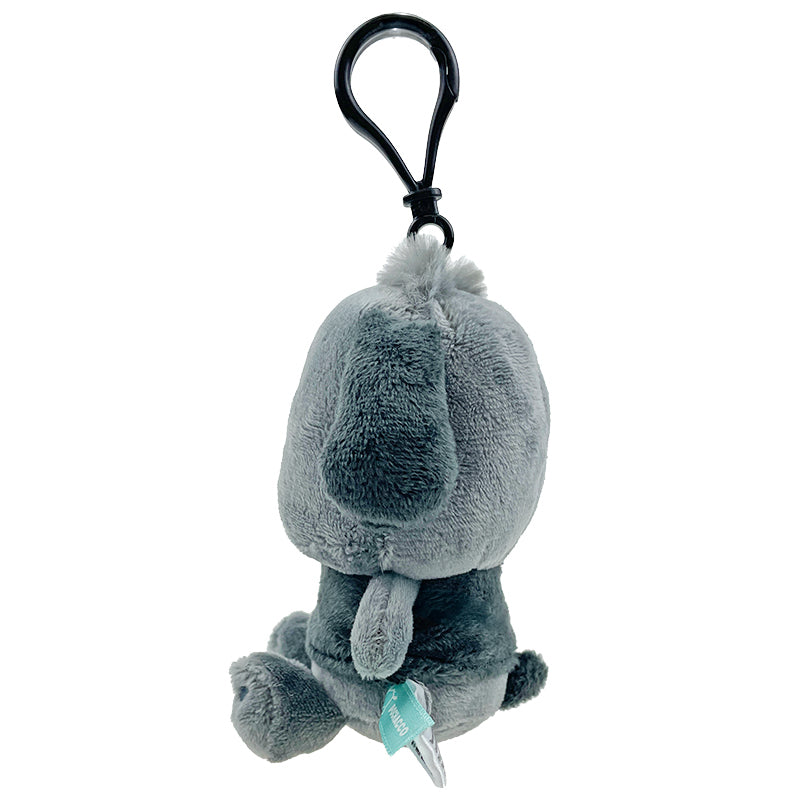 Pochacco Ash Monochrome Plush Mascot Clip, 4 Inch