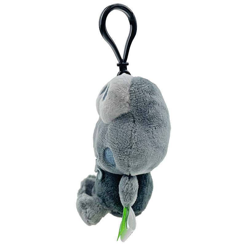 Keroppi Ash Monochrome Plush Mascot Clip, 4 Inch