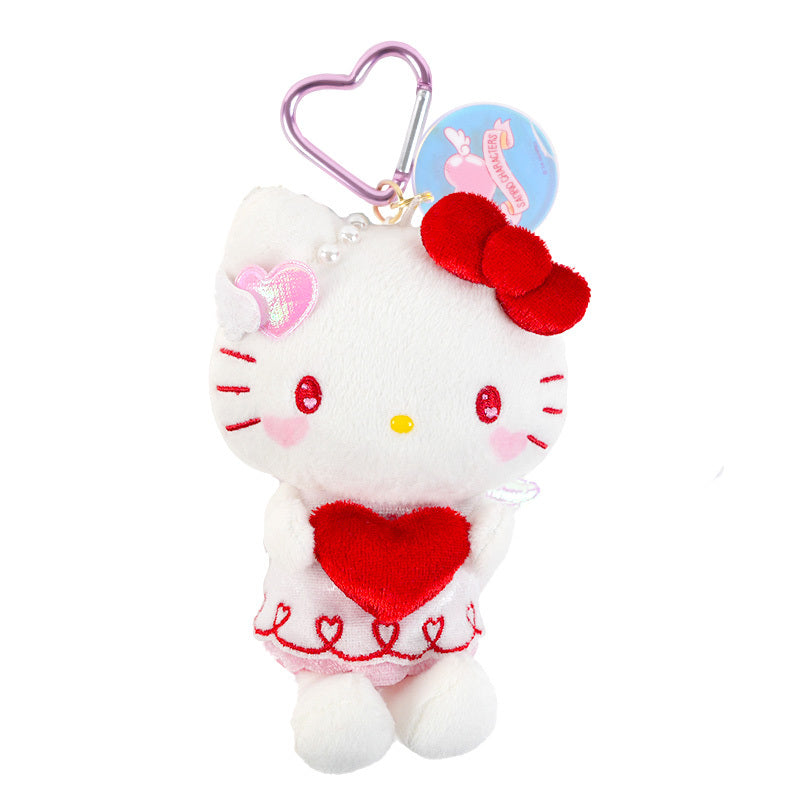 Hello Kitty Bright Plush Mascot Keychain  (Bright and Dark Angel Series)