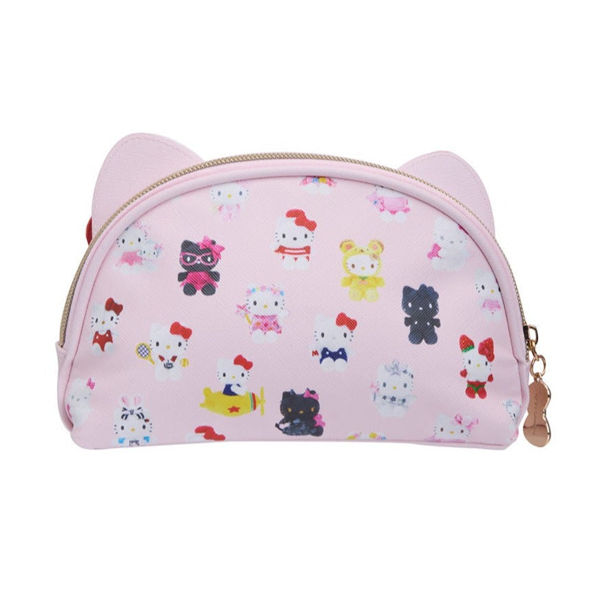 Hello Kitty 50th Anniversary Dress Crescent Cosmetic Pouch