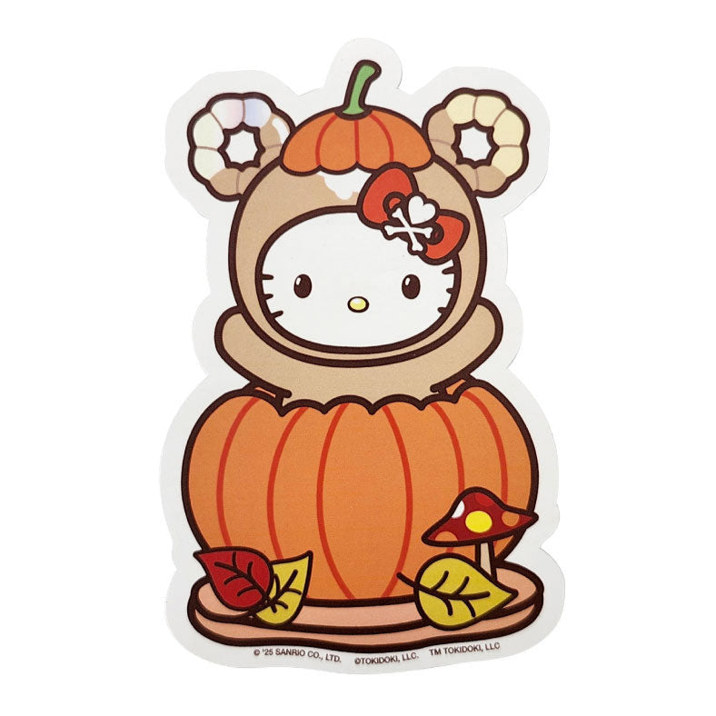 Hello Kitty tokidoki Pumpkin Spice Harvest Large Sticker