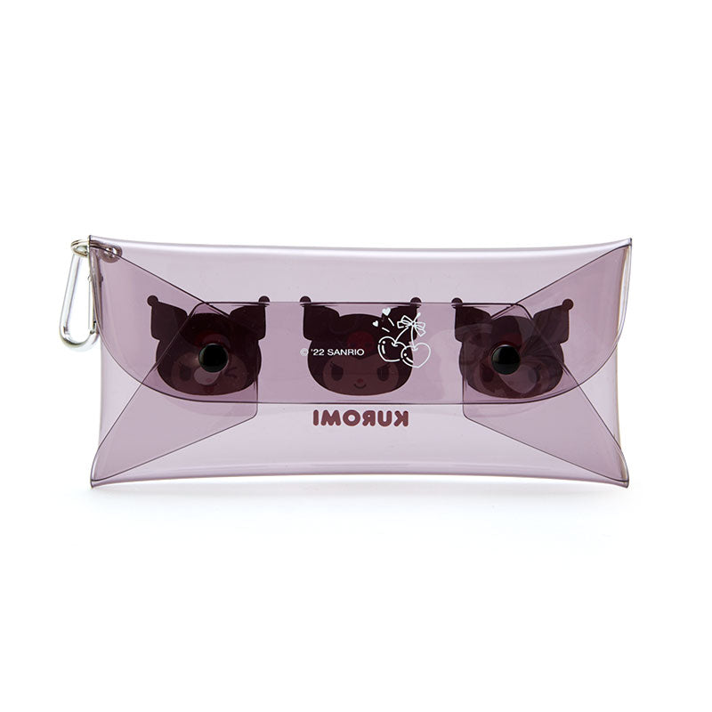 Kuromi Clear Snap Mini Pouch with Push Clasp