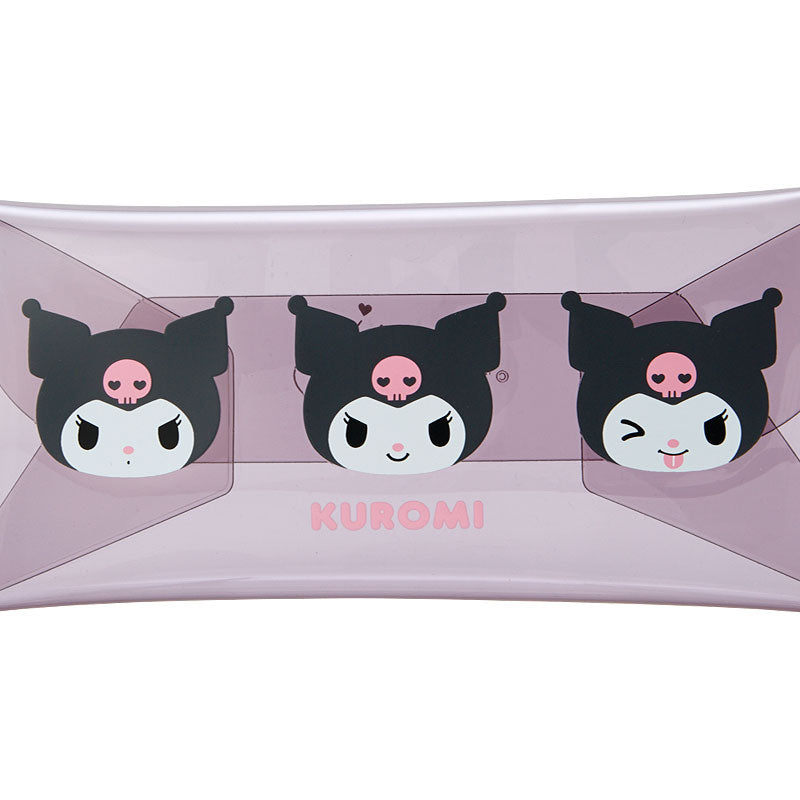 Kuromi Clear Snap Mini Pouch with Push Clasp