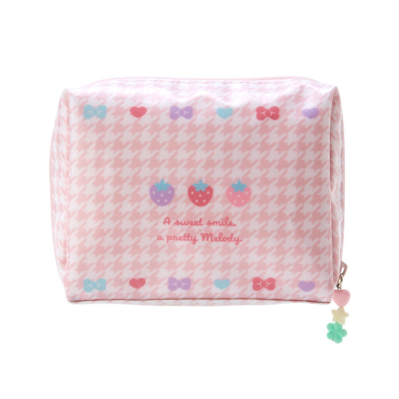 My Melody Floral Houndstooth Zipper Pouch