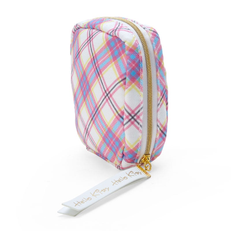 Hello Kitty Dress Tartan Mini Zipper Pouch