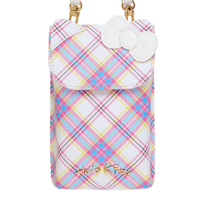 Hello Kitty Dress Tartan Crossbody Phone Bag
