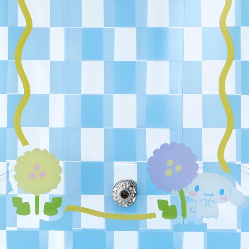 Cinnamoroll Pastel Check Clear Snap Mini Pouch