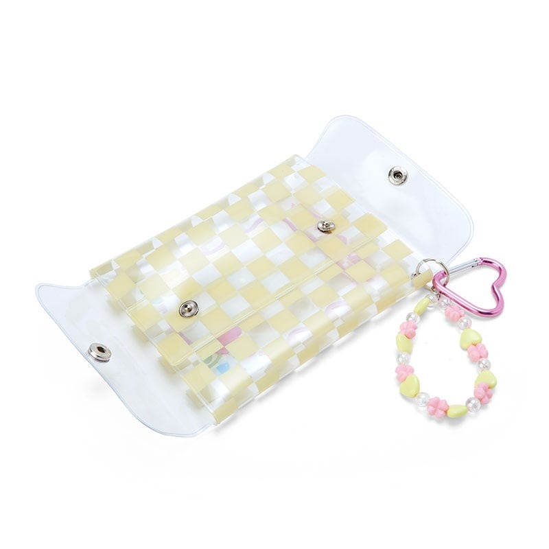 Cinnamoroll Pastel Check Clear Snap Mini Pouch
