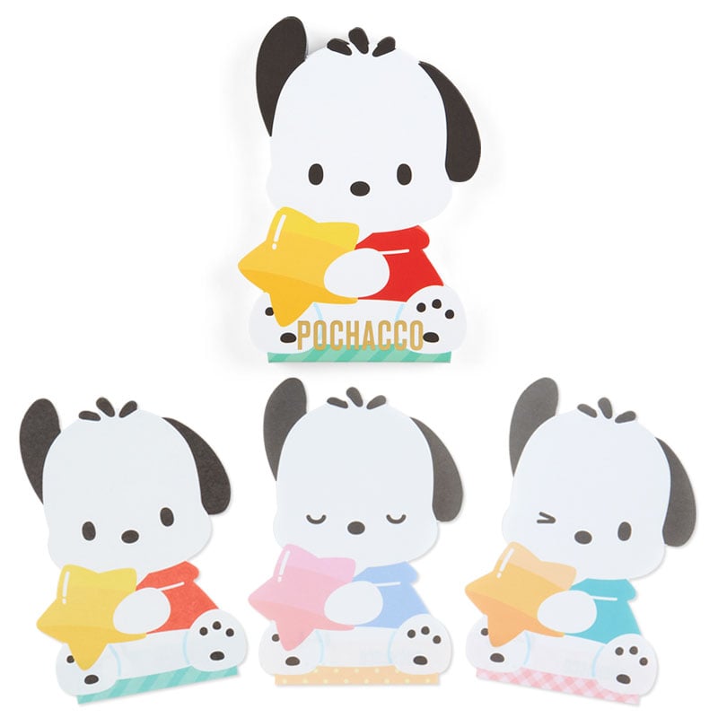 Pochacco Expressions Die-Cut Memo Pad