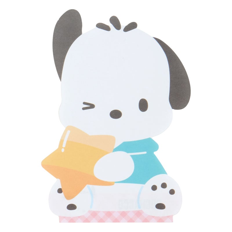 Pochacco Expressions Die-Cut Memo Pad