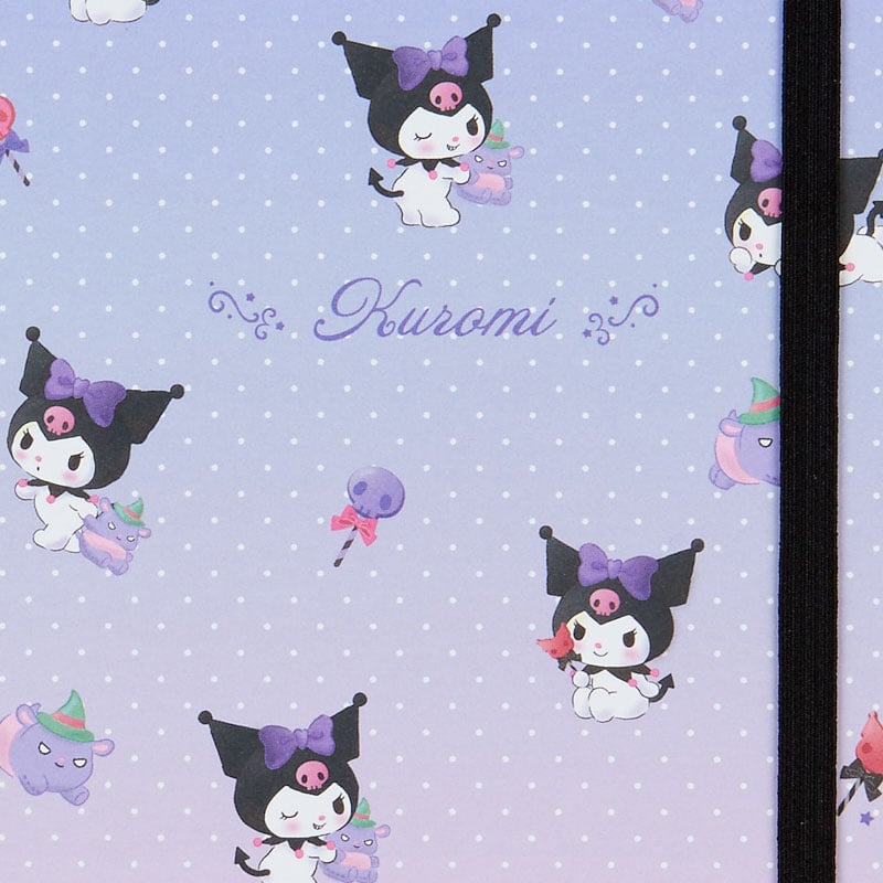 Kuromi Lined Notebook with Elastic Closure