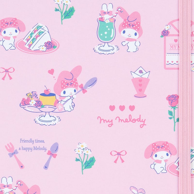 My Melody Lined Notebook with Elastic Closure