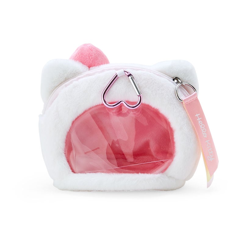 Hello Kitty Plush Mini Face Window Pouch