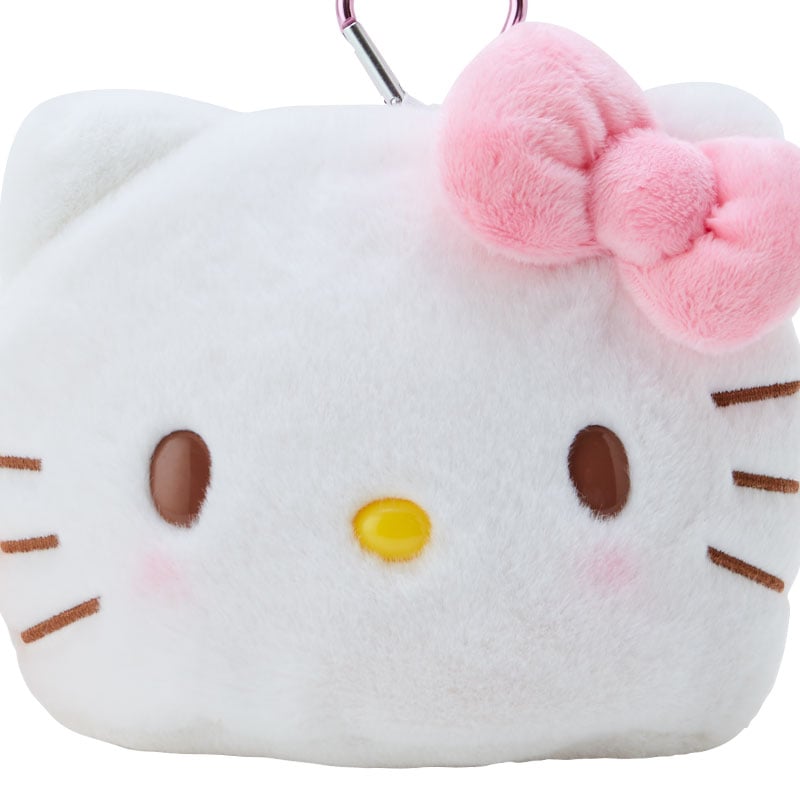Hello Kitty Plush Mini Face Window Pouch