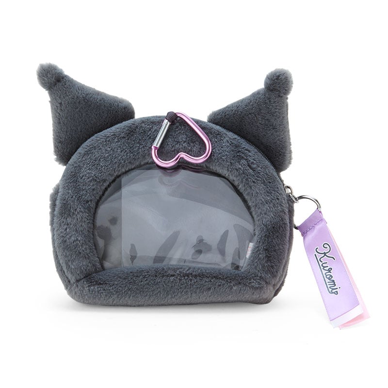 Kuromi Plush Mini Face Window Pouch
