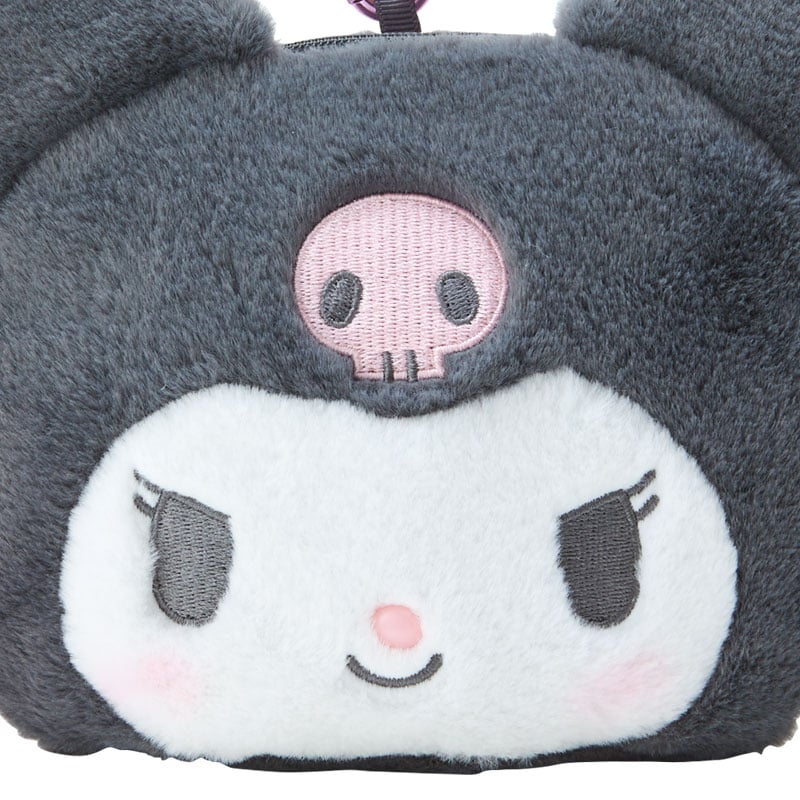 Kuromi Plush Mini Face Window Pouch