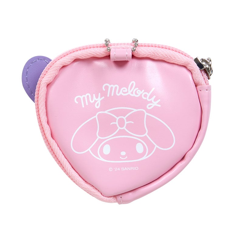 My Melody Big Heart Mini Pouch and Pin Set