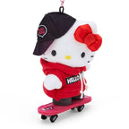 Hello Kitty Plush Mascot Keychain, Sk8r Squad Series