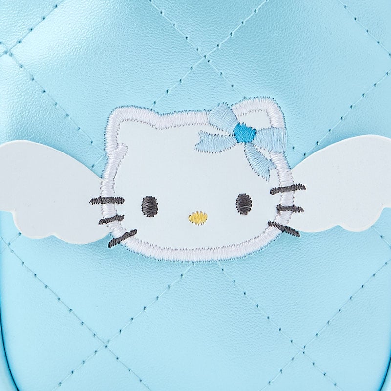 Hello Kitty Dreaming Angel Quilted Mini Zipper Pouch