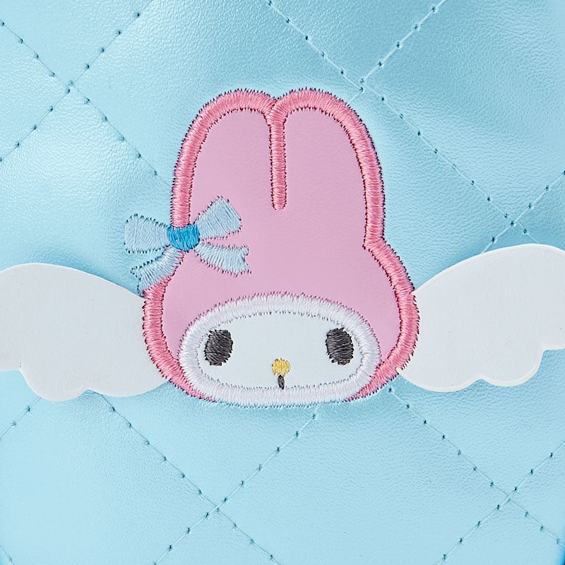 My Melody Dreaming Angel Quilted Mini Zipper Pouch
