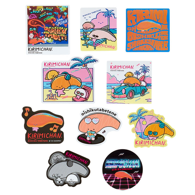 Kirimichan 10 Piece Sticker Pack, Summer Festival Forever