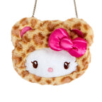 Hello Kitty Plush Mini Crossbody Bag, Leopard Pals Series