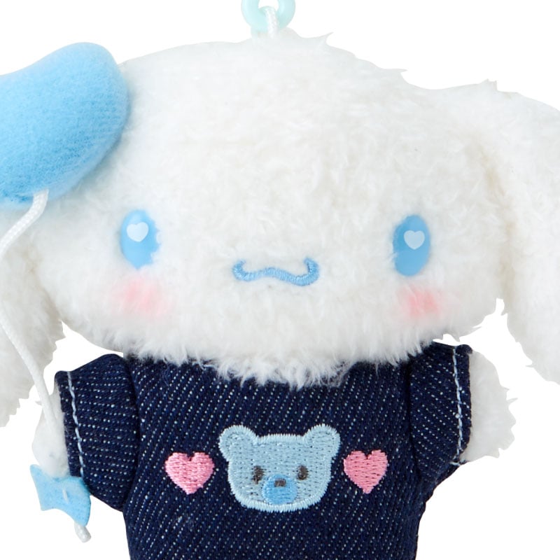 Cinnamoroll Keychain Mascot Clip, Denim Patch Series