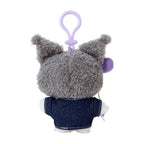 Kuromi Keychain Mascot Clip, Denim Patch Series