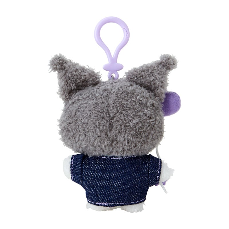 Kuromi Keychain Mascot Clip, Denim Patch Series