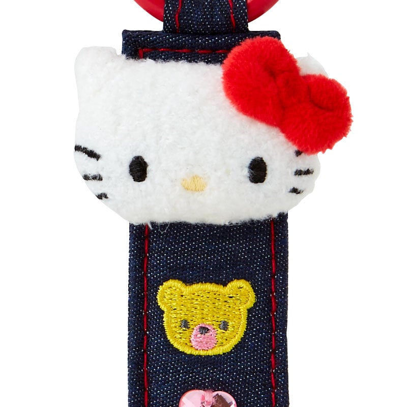 Hello Kitty Logo Keychain, Denim Patch Series